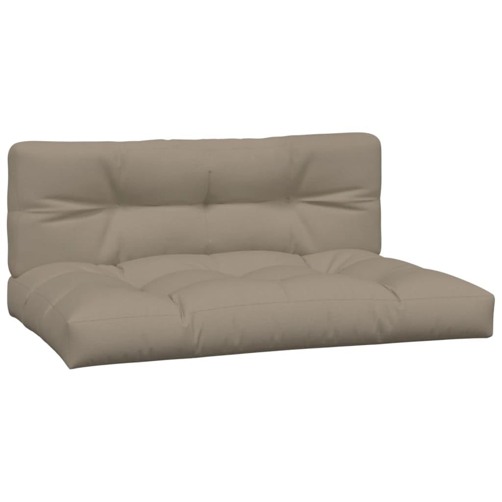 Homgoday Poduszka ogrodowa, poduszka na siedzenie, poduszka na sofę, poduszka na ławkę ogrodową, poduszki na palety 2 szt. Tkanina taupe Model360741