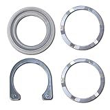 SUMMIT DOORWARE Storefront Door Cylinder Guard | Storefront Lock Guard for Maximum Security | Replacement for MS4043 in Durable Aluminum Finish