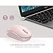 seenda Wireless Mouse, 2.4G Noiseless Mouse with USB Receiver Portable Computer Mice for PC, Tablet, Laptop, Notebook with Windows System - Pink