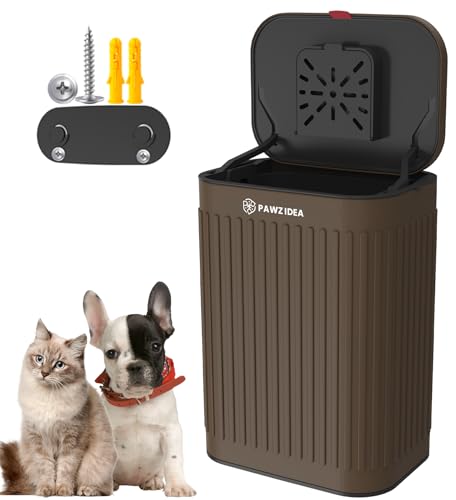 Image of PAWZIDEA 4-Pack 3.15 inch Replacement Activated Carbon Filter, Odor Control | 3.15 inch x 3.15 inch Thick, Replace Monthly for 2.1 Gallon Wall Mount Dog Poop Trash Can & 5.3 Gal Large Dog Waste Trash Can Outdoor