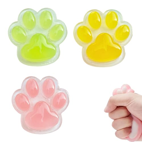Image of Squishy Toy, Taba Squishy, Squishy Biscuit Squishy Fidget Toys Fufu Taba Stress Ball Squeeze Toys Anxiety Relief for Women /Men Stocking Fillers Birthday Gifts163 (Pink(3Pcs))