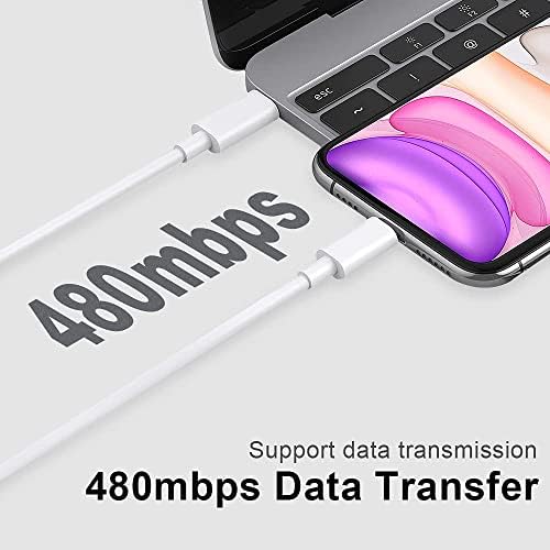 20W PD Fast Charge Cable, USB C Charger Cable [2Pack 1M+2M] Compatible with iPhone Charger Cable Type C Fast Charge Data Cable, Compatible with iPhone 13/12/Mini/11/11 Pro/Pro Max/Xs Max/XR/X, iPad