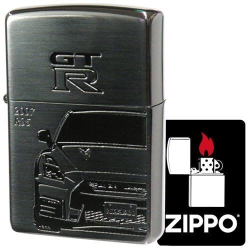 Encendedor Zippo Oil con pegatina especial GT-R negro miniatura 1