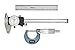 Mitutoyo 64PKA080B Tool Pkg, Mechanical with 6" Dial Caliper, 1" Mic, 6" Steel Rule, Case (Pack of 4)