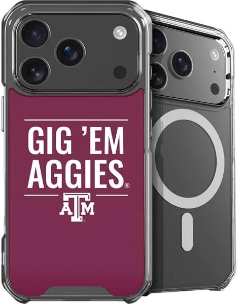 Skinit Phone Case Compatible with MagSafe iPhone 17 Pro Max - Officially Licensed Texas A&M University Gig Em Aggies Design
