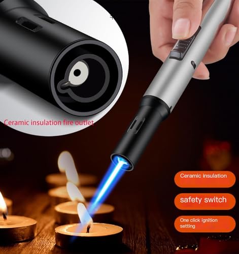 Encendedor tipo soplete ajustable recargable a gas miniatura 2