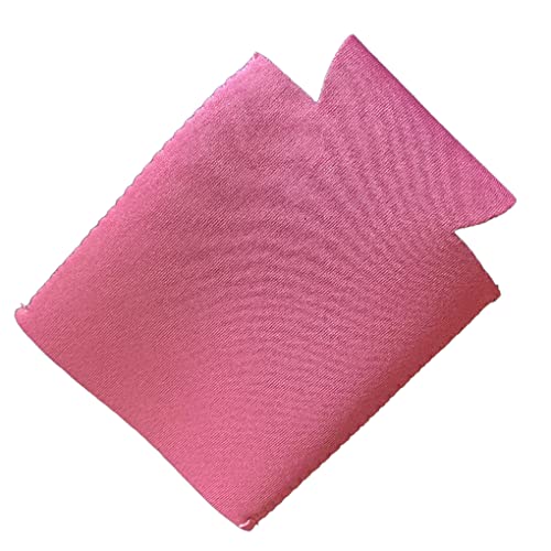 Funda para enfriar latas de cerveza en blanco, plegable, de neopreno, para fiestas, bebidas y refrescos, color rosa