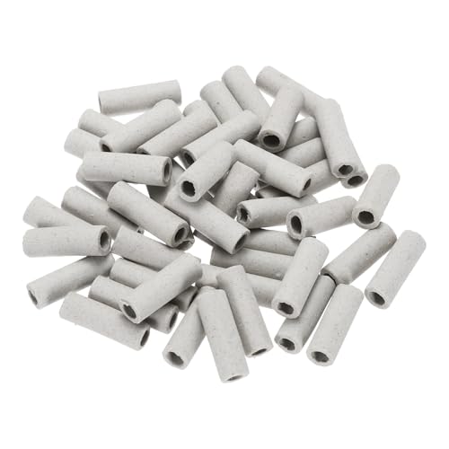 QUARKZMAN 50 piezas de Tubo Cerámico Aislado para Protección de Haz de Cables Electrónicos con Aislamiento Térmico 6x9x30mm