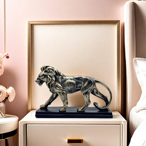 Estatua de León de Resina de 10 Pulgadas para Decoración miniatura 4