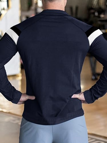 Image of Noble Monk Men's Active wear Regular Fit T Shirt |Full Sleeves |Casual T-Shirt for Men