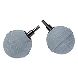 AQUANEAT Air Stones for Ponds 2 Inch, Long Lasting Aerator Oxygen Diffuser, Air Pump Accessories for Aquariums, Fish Tanks, Hydroponics and DWC Reservoirs 2 Pack