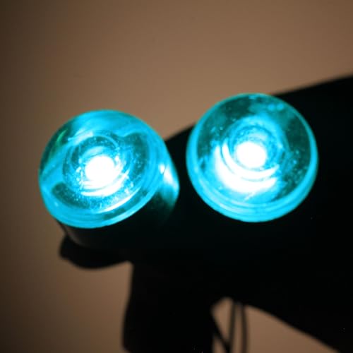 mlnyitus 2 Pcs Ice Blue Eye Superhero Halloween Glowing LED