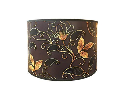 Image of Royal Designs, Inc. Trendy Decorative Handmade Lamp Shade, Made in USA, 14in, HBC-8085-14-2, Golden Daisy - 2 Pk