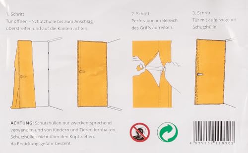 10 x Simproflex Türschutzhülle 125 x 240cm (10 Stück)