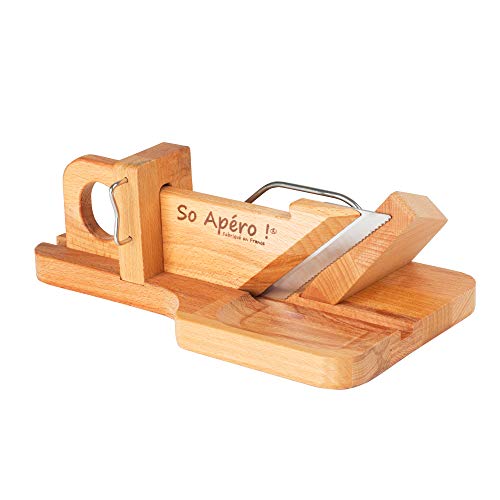 Guillotine à saucisson socle en hêtre lame inox