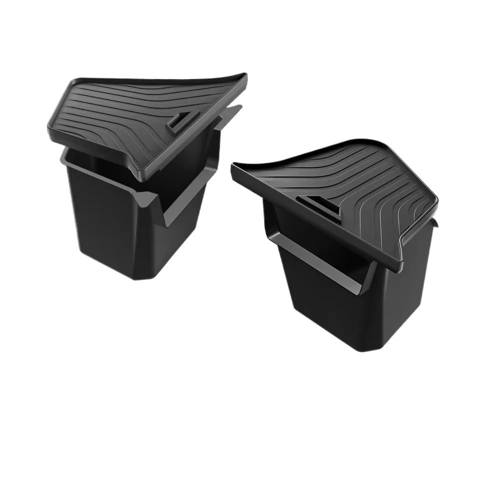 Lhdktee Cargo Cover For Tesla For Model Y For Juniper 2021-2025 Flocking Mat Cover Organizer Trunk Side Left Right Tidying Packet Storage Box Rear Trunk Parcel Shelf(C)