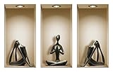 accesorios decoracion hogar online DECORAR HERMOSAMENTE DE LA MANERA MÁS FÁCIL: Este juego THE NISHA 3D ART es el perfecto proyecto decorativo de "hágalo usted mismo" para dar estilo a su hogar; viene con un juego de 3 calcomanías de 45 X 22 CM cada una, son fáciles de aplicar, limpiar o quitar sin dañar su superficie; disponibles en muchas opciones, llegan con instrucciones detalladas fáciles de entender