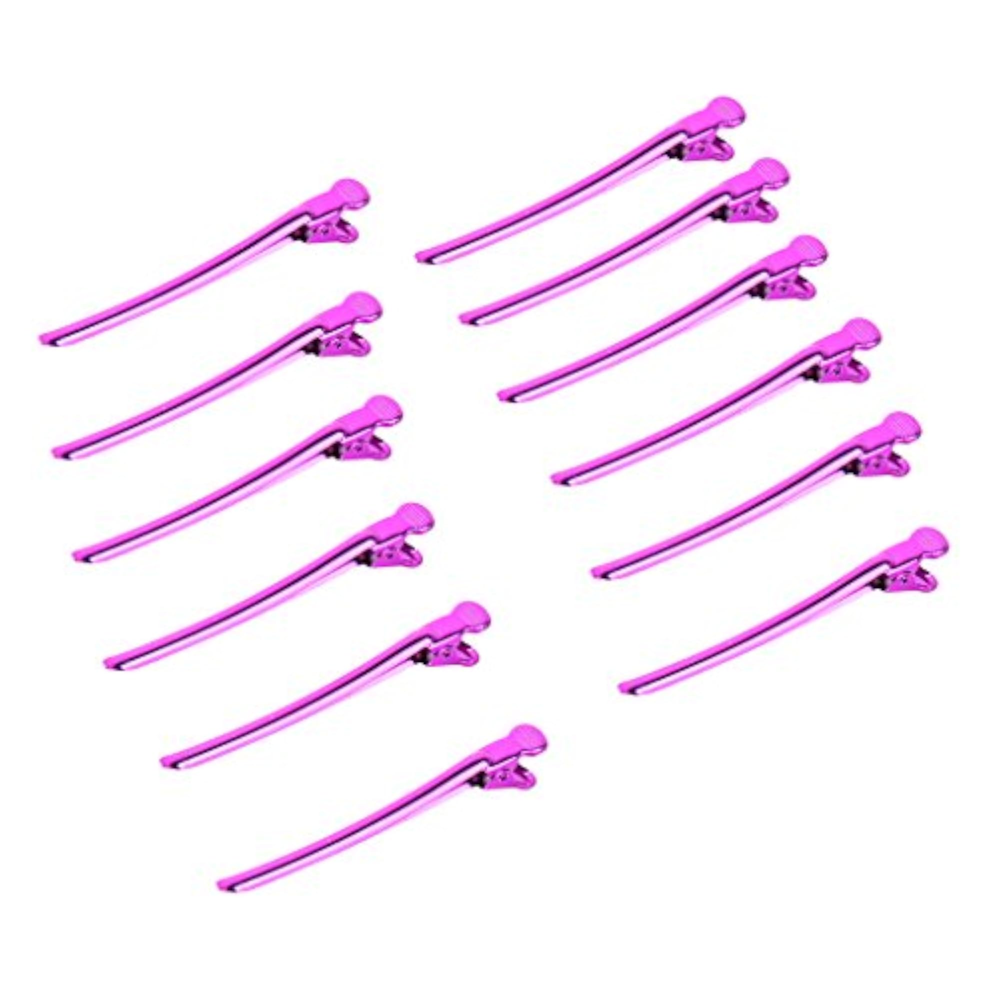 12 Iron Metal Hairdressing Sectioning Alligator Hair Clips