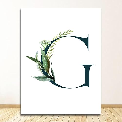 Peinture Plantes Paysage 70x100cm | Toile Alphabet G Citations