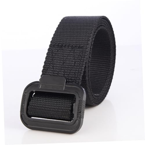 Men's Nylon Belt with Quick Release Buckle Sports Belt Durable Outdoor Belt for Climbing Hiking and Field Activities Black2