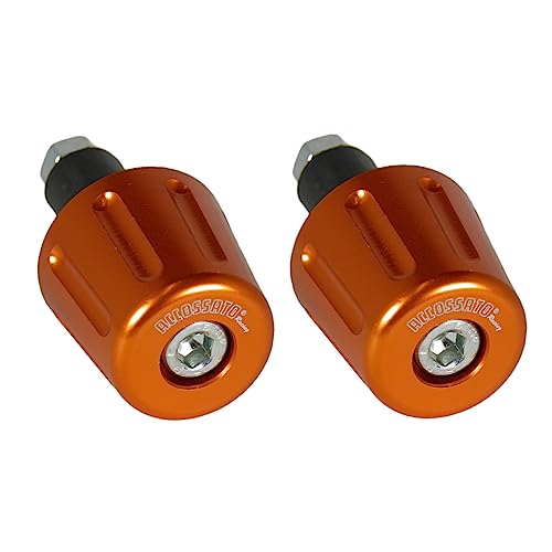 Contrepoids Accossato orange pour réduire les vibrations sur MV Agusta Brutale 750