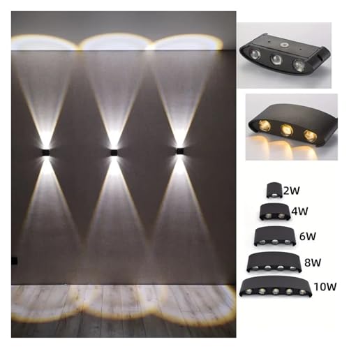 Aplique LED de pared con sensor de movimiento e iluminación impermeable para exterior 6