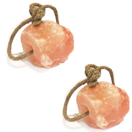 UMAID 6 lbs Himalayan Animal Lick Salt On Rope for Horses, Deer,