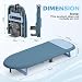 KINGRACK Small Tabletop Ironing Board with Iron Holder,30×81cm,Dark Blue