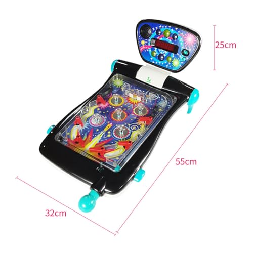 Máquina de jogo de pinball eletrônico de mesa KANBUN para crianças e adultos, mini máquina de jogos