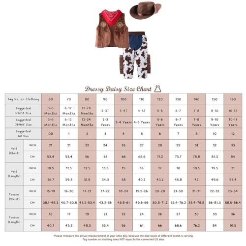 Disfraz Cowboy Bebé Western 5-6 Meses Set con Chaleco y Sombrero miniatura 7
