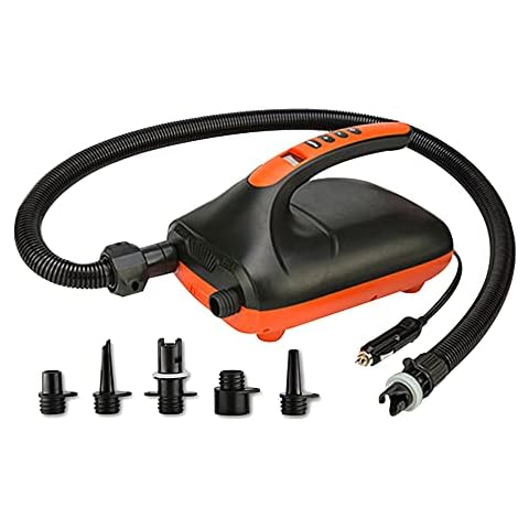 AIHG Electric Air Pump, SUP Pump 20PSI 12V DC High Pressure Pump With Intelligent Dual Stage Auto-Off Function for Inflatable SUP, Paddle Boardsand Boat, Rafts, Pool Toys Cover