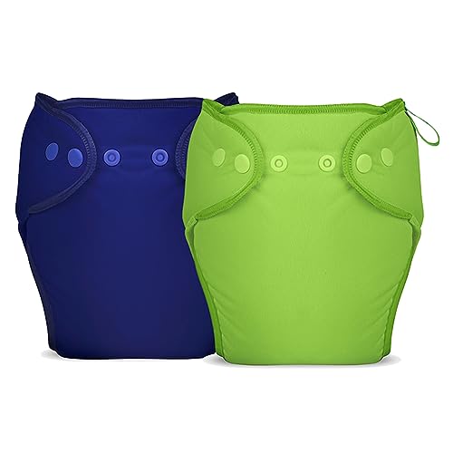 Image of Bumberry New & Improved Smart Nappy For New Born Baby (SM |4-9 months) | Holds Upto 3 Pees With Extra Absorbtion & 100% Leak Protection All in One Cloth Diaper For Just Borns - 2 Pcs - Kit 14
