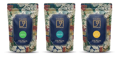 Image of DABRI Detox Original, Kashmiri Kahwa & Himalayan Green Tea Combo - 300gm (Pack of 3 x 100gm Each)|Natural Loose Leaf|Antioxidant-Rich|Premium Organic Blend|Boosts Metabolism,Digestion & Manage Weight