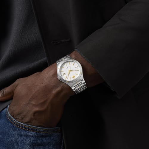 Movado S.E. Men's Luxury Automatic Watch - Swiss Self-Winding Movement, Stainless Steel Bracelet, Water Resistance 100 Meters - Classic Timepiece - Gift for Him - 41mm4