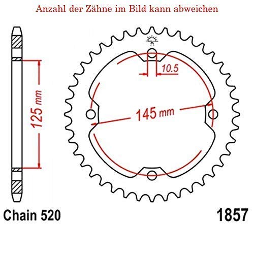 Piñón con 38 Diente para YFM 700 Rseb Edición Especial 2012 de Jt-Sprockets