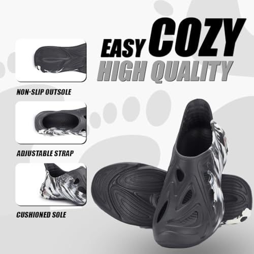 Image of leecook Men's Lightweight Ventilated Clogs, EVA Slip-On Sandals, Waterproof Comfort Footwear, Outdoor Use