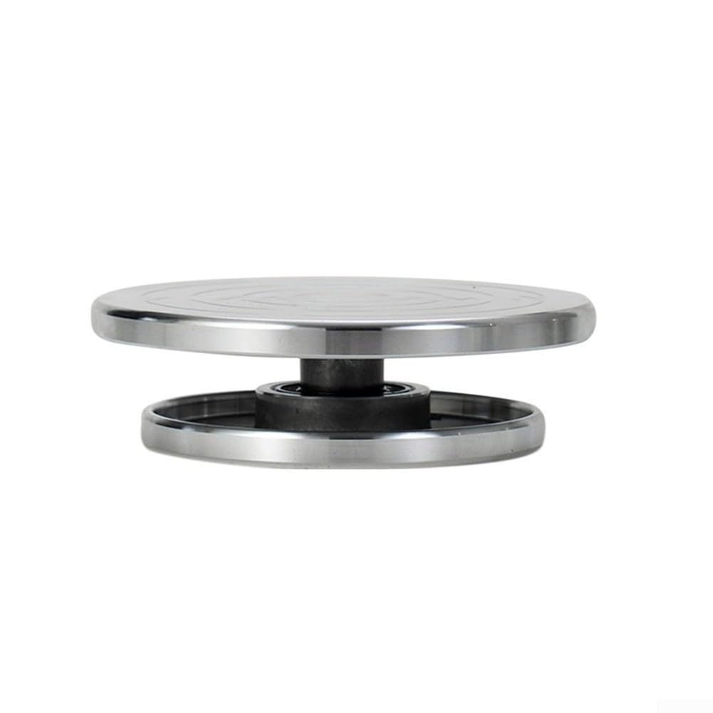 Robuster Drehteller aus Aluminiumlegierung mit doppelseitiger Drehung für Bildhauer und künstlerischen Modellbau (30 cm unter 20 cm)