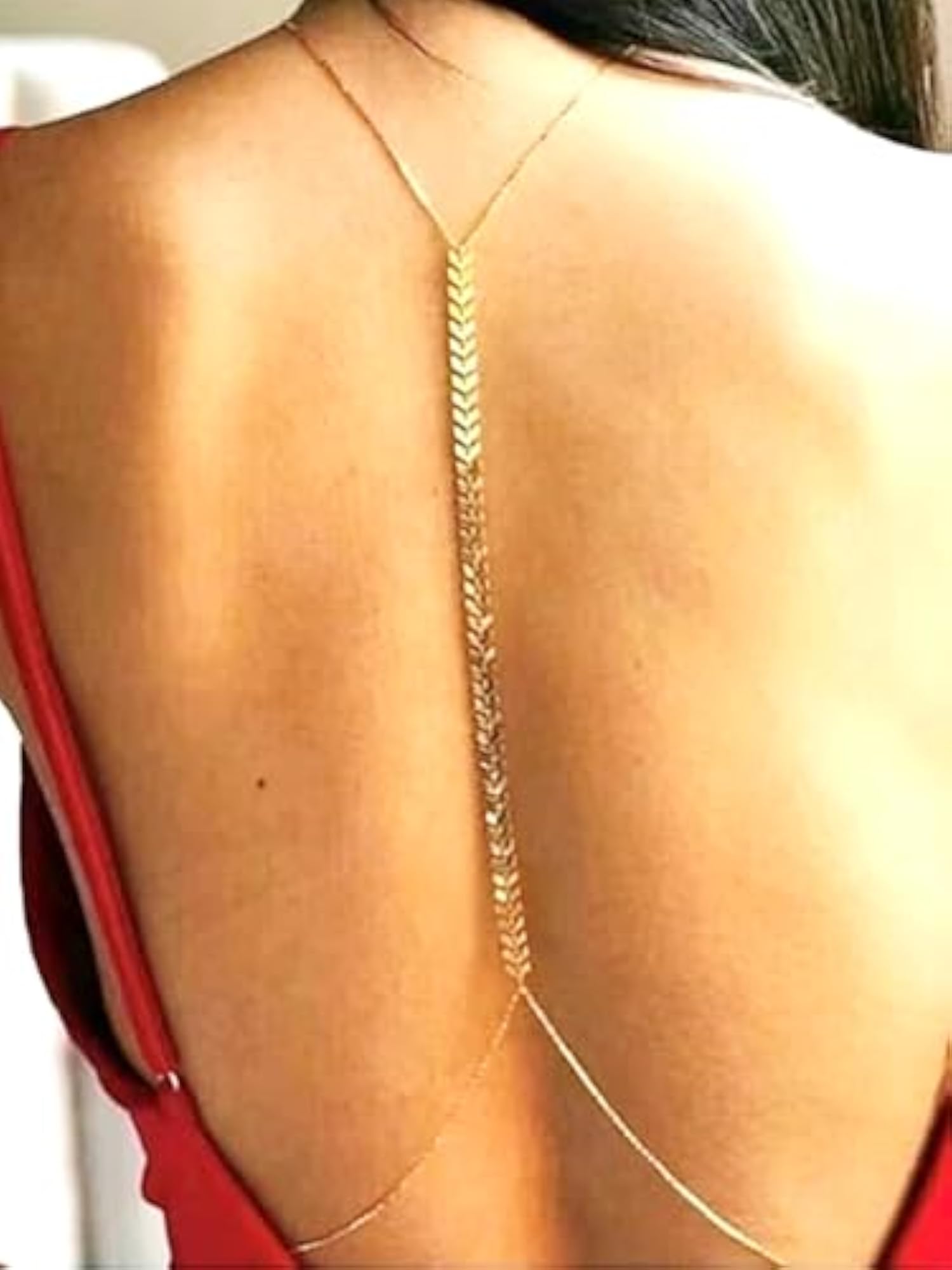 Women's Premium Gold Chain Belt with Moon & Butterfly Rhinestone Design