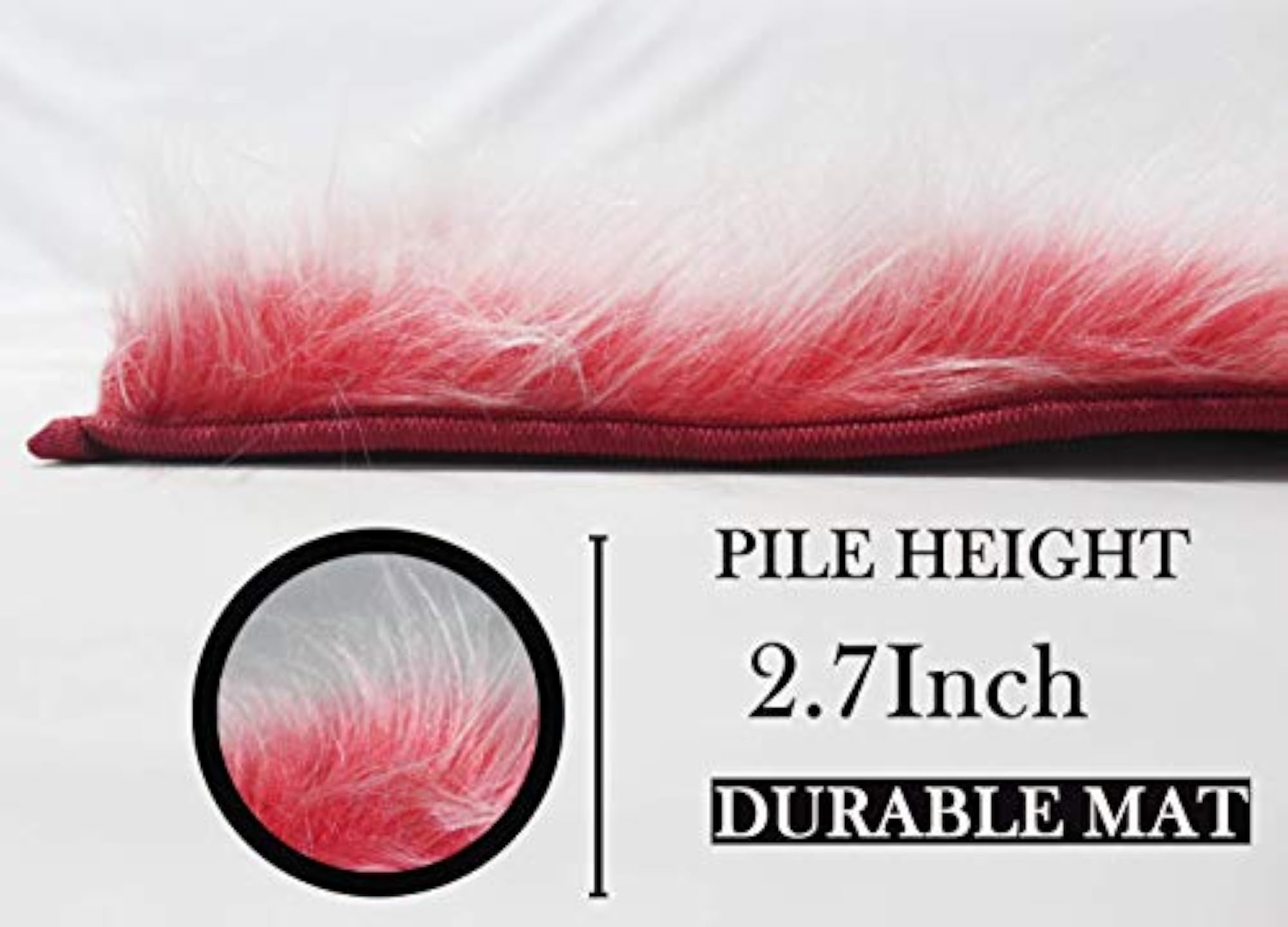Faux Fur Anti Slip Bath Mat for Bathroom Floor