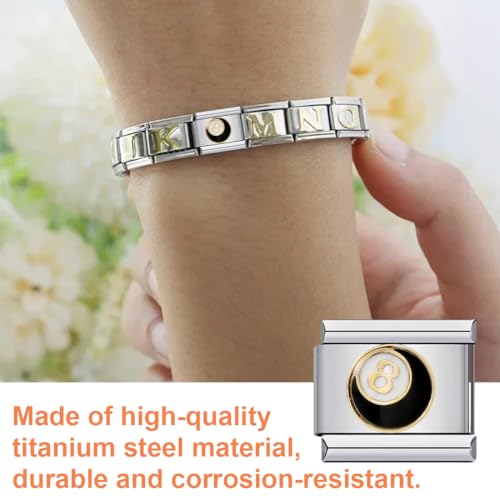 WeddHuis Italian Charms Module für 9mm Italian Charm Bracelet DIY Italian Style Charms für Damen Abnehmbar Italienisches Charm Armband Zubehör Mädchen Junge Geschenk