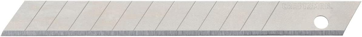 CRAFTSMAN Utility Knife Blade, Snap-Off Carbon Steel, 9mm, 3-Pack (CMHT11300) : Tools & Home Improvement