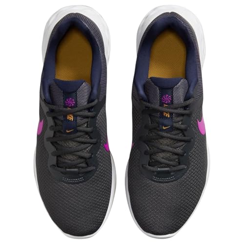 Image of Nike Mens Revolution 6 Nn Anthracite /Vivid Purple-Blackened Blue Running Shoe - 9 UK (10 US) (DC3728-011)