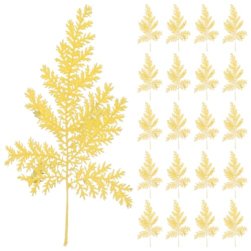 Hojas secas prensadas Artemisia 48 piezas miniatura 1