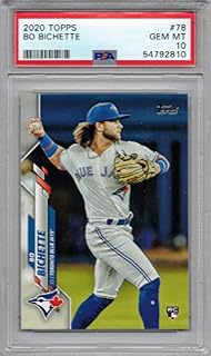 2020 Topps Baseball #78 Bo Bichette Rookie Card Graded PSA 10 Gem Mint