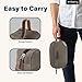 emissary Mens Travel Toiletry Bag, Dopp Kit for Men, Travel Bathroom Shaving Kit Bag for Men,Kit Small Bag for Travel (Light Gray)