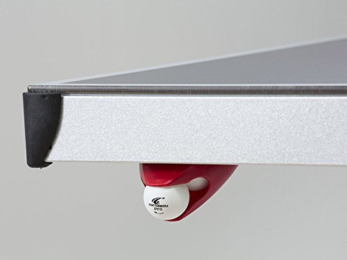 Foto von Cornilleau Tischtennisplatte PRO 510 Outdoor | Wetterfeste Melamin-Platte, Untergestell aus feuerverzinktem Stahlblech, Mattop-Beschichtung | Plattenstärke 7 mm | 77 kg | Grau