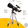 Levenhuk Skyline Travel 70 Portable Refractor Telescope with Backpack - Compact and Lightweight