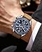 Imagen de BENYAR Relojes Hombre Cronografo Analógico Movimiento de Cuarzo Impermeable Luminoso Fecha Reloj Pulsera Hombre Banda de Cuero Negocios Casual Diseñador Relojes Elegante Regalo para Hombre
