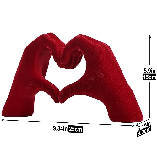Escultura de Mano y Corazón DOVDOV para Decoración Hogar miniatura 2
