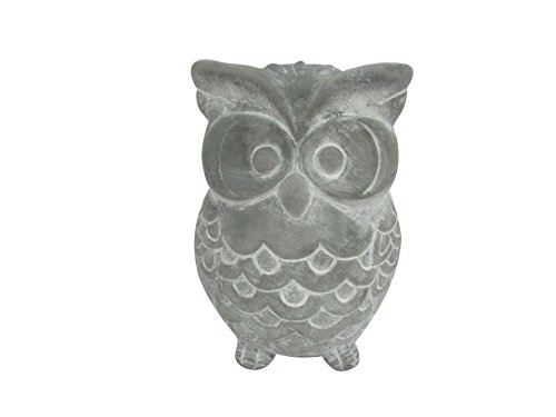 HomeView Design Grey Owl Statue